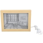 WBD 3D LED Painting Wooden Photo Frame | Customizable LED Light Wall Art & Night Lamp