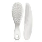 LuvLap Elegant Baby Comb & Brush Set, Soft Bristles for Gentle Hair Grooming, Complete Hair Grooming Kit for Infants, Newborns & Toddlers, Suitable from Birth (0M+), Perfect Baby Shower Gift