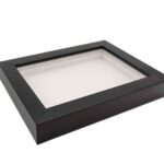 KALA POTLII Wooden Shadow Box Wall Photo Frame for Home & Office Décor (Black, 7x9 Inch)