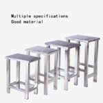 INDIAN DECOR 55475 Classic 50 CM Tall All Stainless-Steel Stool, Chairs, Medical Seats, Restaurant Seating, Kitchen/Pantry Stool - Chrome