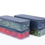 SATVIKAYA Airtight Plastic Storage Containers Set for Kitchen | 10-Piece Set (4 × 2500 ml + 6 × 1200 ml)