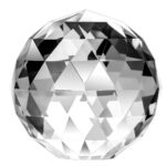 True-Ally Prism Cut Crystal Ball Paperweight – 50mm