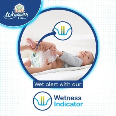 Premium Diapers | M-54 Counts | Wetness Indicator | Anti Rash | up to 12 hrs Absorption | 7-12 Kg | Soft & Comfortable