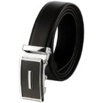 Labnoft Men's Auto-Lock PU Leather Belt – Black, Adjustable & Stylishcccccccccc