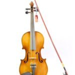 NGM Musicals Handcrafted Solid Wood Acoustic Violin with Carrying Case,Rosin, Bow (1/2)