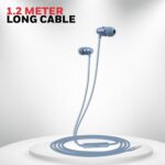 Honeywell Moxie V50 Wired Earphones with Built in Mic, 10mm*2 Drivers, Passive Noise Cancellation, Deep Bass & Clear Sound, Ultra HD Mic Quality, 3.5mm AUX, Voice Assistant Enabled, 1.2 Mtr