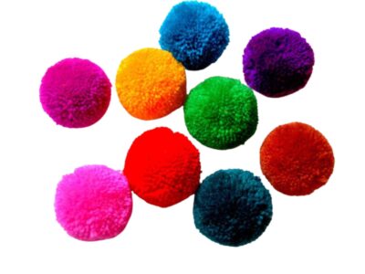 The Lovely Creations Yarn Pom-Pom Balls for DIY Craft, Home Decoration- Size -5-6 cm - Set of 50 Pieces (Mix)