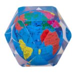 Kebica Resin Globe Paperweight – 14-Sided Tetradecagon (2 Inch)