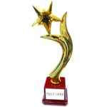 ThePrintShine Customized Golden Trophy – Big Size Award with Durable Base | Personalized for Events & Winners