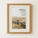 Cortina Wooden Designer Photo Frame – 6x8 Inch, Beige, Wall & Tabletop Use