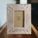 Renaissance Krafts Rustic White Solid Wood Photo Frame – Vintage Handmade Frame for Wall & Tabletop Display