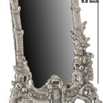LABHCART White Metal Rectangular Photo Frame | Silver Aluminium Antique Design Wall-Mount Frame | 4x6 Inch Photo Display for Home & Office Décor (22x1x16 cm)
