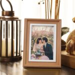 Art Street Premium 3D Wooden Table Top Photo Frame – Brown, 4x6 Inch
