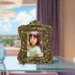Handicrafts Paradise Antique Floral Victorian Aluminium Photo Frame (19x23.5 cm)vvvv