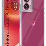 Amazon Brand – Solimo Transparent Back Cover for Motorola Edge 50 Fusion 5G