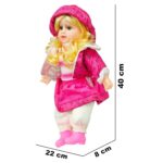 VGRASSP 40 cm Singing Baby Girl Doll with Soft Plush Dress & Nursery Rhymes – Musical Toy for Kids