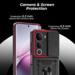 Artistque Armor Ring Holder Case for Vivo Y400 Pro 5G (Black)