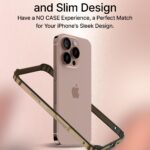 RAEGR Edge Armor Aluminum Bumper Case for iPhone 16 Pro Max (Desert Titanium)