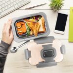 MILTON More Meal Large Kids Lunch Box | 770 ml & 175 ml Steel Insulated Containers with Clip-Lock Lid