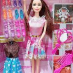 SUPER TOY Long Hair Fashion Doll with Dress & Accessories – Gift Toy for Girls