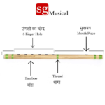 SG Musical - Handmade Bansuri Bamboo Flute C Scale
