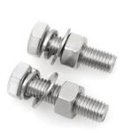 M6 x 10mm Stainless Steel Hex Bolt, Nut & Washer Set (202 Grade) – Pack of 2