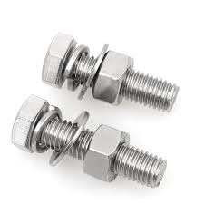 M6 x 10mm Stainless Steel Hex Bolt, Nut & Washer Set (202 Grade) – Pack of 2