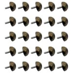 Adonai Hardware 25mm “Ahoah” Antique Brass Round Studs – Pack of 25