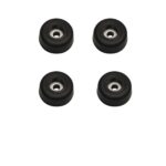 Penn Elcom Small Black Flat Rubber Feet with Steel Washer – Set of 4