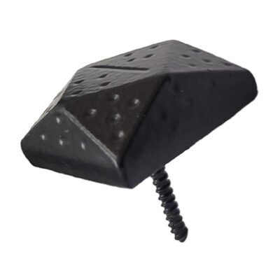 Adonai Hardware Hallelujah Antique Cast Iron Square Door Studs – Matte Black (38mm, 12 Pack)
