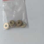 FTE Hardware Plain Flat Mini Washers – Zinc Plated Steel – Set of 10