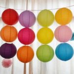 Rozi Decoration® 12 Inch Round Hanging Ball Lantern Lamps for Birthday Wedding Christmas Parties, Home Decor and Weddings Decorations (Pack of 20, Multi)