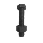 B.K. Jagan & Co Mild Steel Round Head Full Thread Bolts & Nuts (5/8" x 2") – Pack of 10