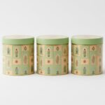 Elegant 3-Piece Decorative Tin Box Set with Lids – Floral & Pastel Design Metal Storage & Gift Containers for Jewelry, Dry Fruits, Cookies & Return Gifts (3pcs)