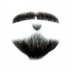 Ritz prime Men's Fake Beard Mustache Word Simulation of 100% Human Hair for Acting/Molding/party