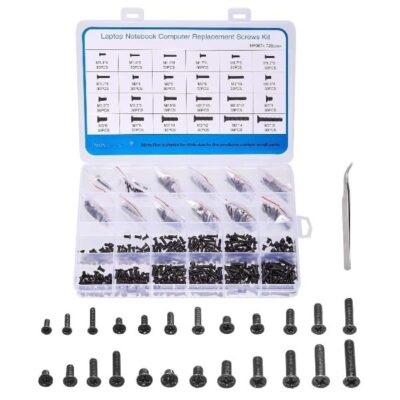 FACTOTECH 720 Pcs Laptop & Notebook Screw Set – 24 Types Mini Phillips Flat Head Screws for Computer Repair