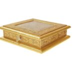 Decorative Box for Gifting & Festivals - 8x8 Inch | Handcrafted Wooden Box with Elegant Design for Dry Fruits, Nuts, Sweets| Ideal for Gift Box for Special Occasions, Diwali & Festivals