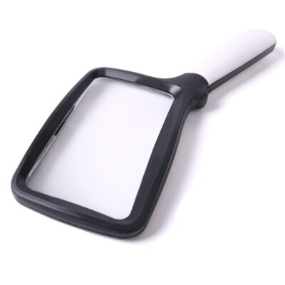 Folding LED Magnifying Glass 3X – Large Rectangular Handheld Reader for Seniors