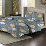 BSB HOME 220 GSM Reversible Microfiber AC Comforter/Blanket/Quilt/Duvets for Winter Single Size Bed (240X152 cm, Grey & Orange)