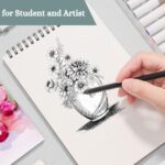 GREESHMA Artists Wiro Bound Sketch Book | Spiral | A3 Size | 100 Pages - 160 GSM | Ideal for Drawing, Sketching, Mandala, Shading Art, Students, School, Office | Medium Surface,Natural Grain