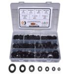 Black Flat Fender Washer Assortment Kit – 1015 Pcs (M3–M12)