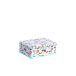 Metal Storage Box – Rectangular (White) | Airtight Tin Container for Cookies, Biscuits | Multipurpose Kitchen & Medical Organizer for Beads, Buttons | Durable & Decorative