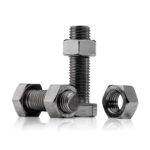 B.K. Jagan & Co Mild Steel Full Thread Round Head Bolts & Nuts (1/4" x 3") – Pack of 25