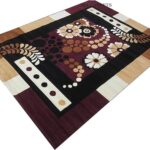 Soft Washable Silk Touch Non-Slip Living Room Bedroom Carpet Size 5 X 7 Feet