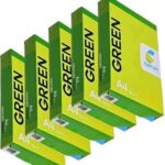 Century PACKWELL Green A4 Size Sheet 70 GSM Blank (Unruled) White Copier Printer Xerox Multipurpose Paper in bulk - Pack of 5 Reams (5 x 500 Sheets)