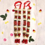 VEDIC VAANI A Pair of Artificial Wedding Garland for Bride and Groom Varmala Multipurpose Use (Set of Two) (Red), 24 Inches