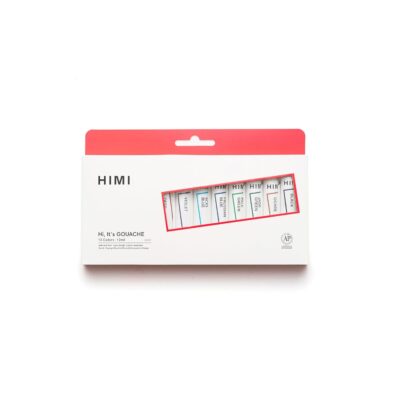 HIMI Gouache Paint Set – 12 Vibrant Colors (12ml Tubes), Multicolor