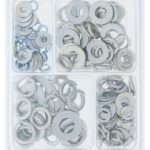 DIY Crafts India 152 Pcs Flat & Lock Washer Assortment with Organizer