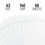 Anupam SketchO Sketching & Drawing Paper A3 | 50 Sheet 100 Pages | 140 GSM Sheet for Pencil, Charcoal, Graphite, redchalk Pastel, Chalk, Oil Pastel & Wax Crayon for Artist's & Amateurs