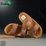 Men’s Dual Strap Comfort Slides | Stylish Anti-Skid Slippers with Cushioned Sole | Adjustable Walking Sandals for Everyday Indoor & Outdoor Use